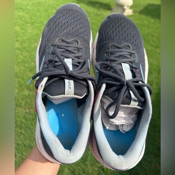 Brooks Ghost Max Ebony Open Air Lilac women’s running sneakers Sz-12.  T - Picture 12 of 16